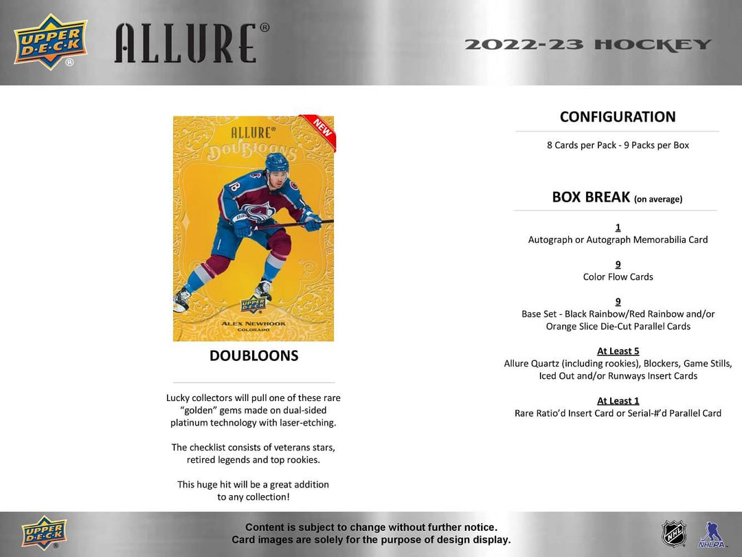 2022-23 Upper Deck Allure Hobby Box Pack