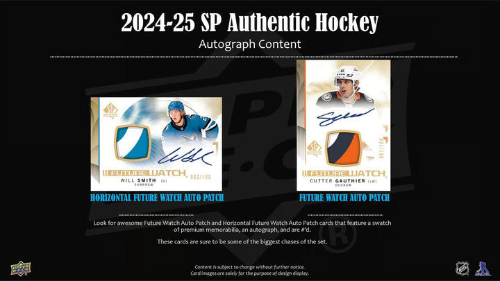 2024-25 Upper Deck Sp Authentic (Call For Pricing)