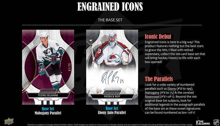 2024-25 Upper Deck Engrained Icons (Call For Pricing)