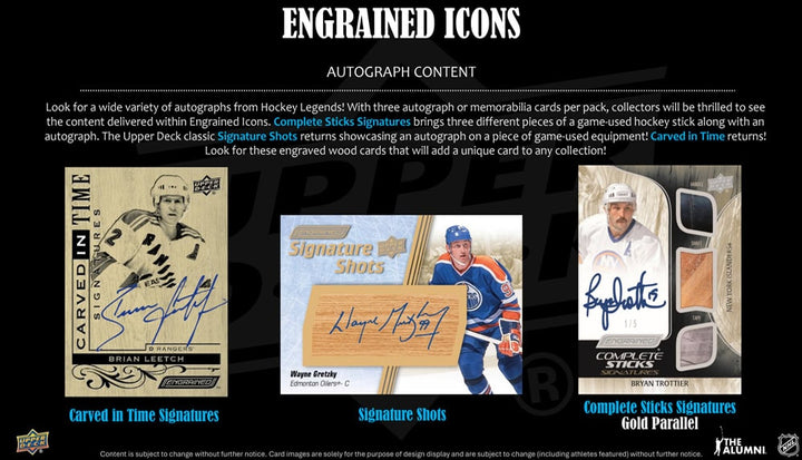 2024-25 Upper Deck Engrained Icons (Call For Pricing)