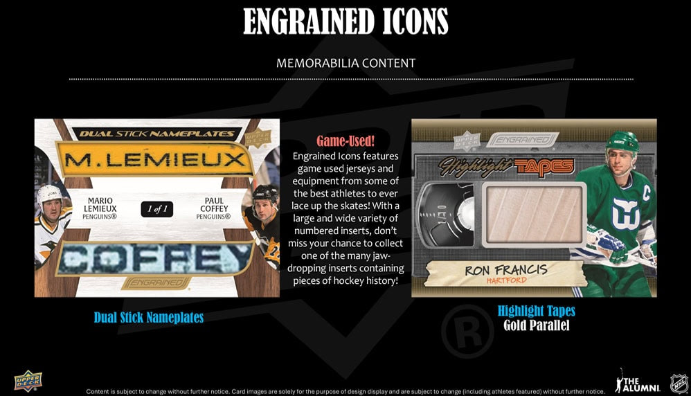 2024-25 Upper Deck Engrained Icons (Call For Pricing)