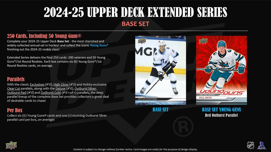 2024-25 Upper Deck Extended Series Hockey Hobby Box