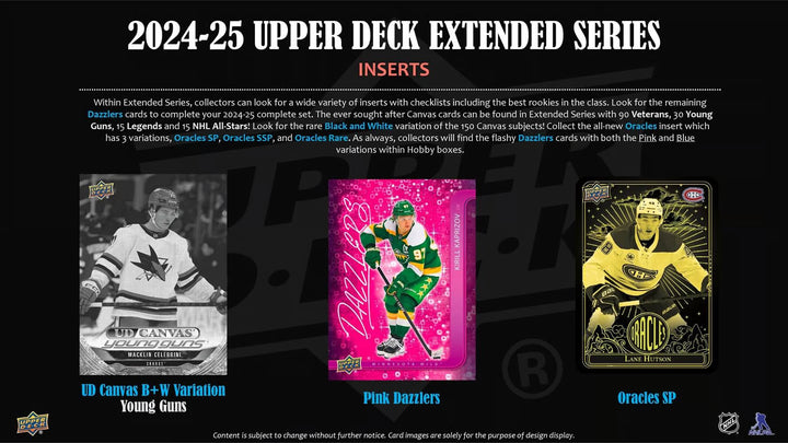 2024-25 Upper Deck Extended Series Hockey Hobby Box