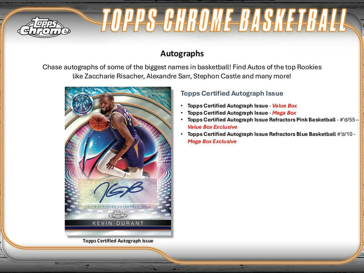 2024-25 Topps Chrome Basketball Value Box