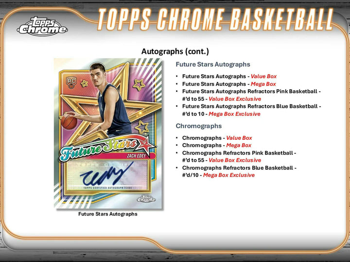2024-25 Topps Chrome Basketball Value Box