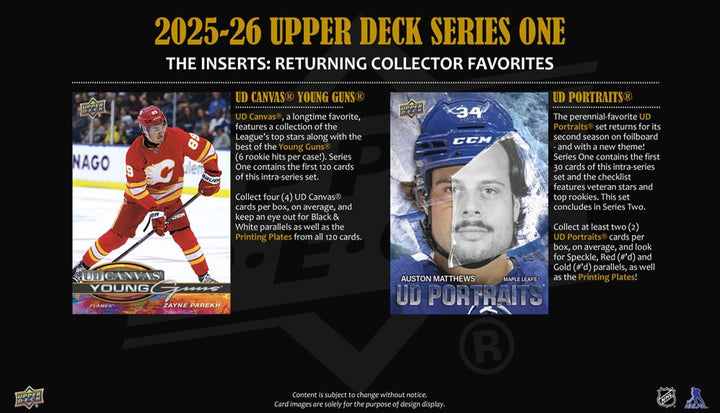 2025-26 Upper Deck Series 1 Hobby Box (Call For Pricing)