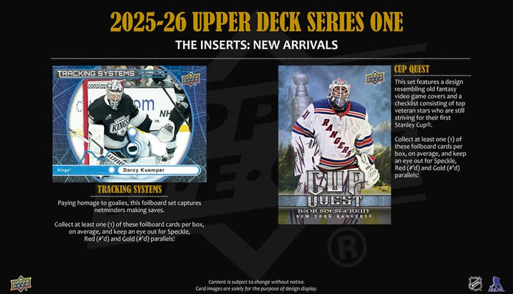 2025-26 Upper Deck Series 1 Hobby Box (Call For Pricing)