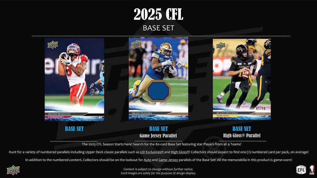 2025 Upper Deck CFL Football Hobby Box