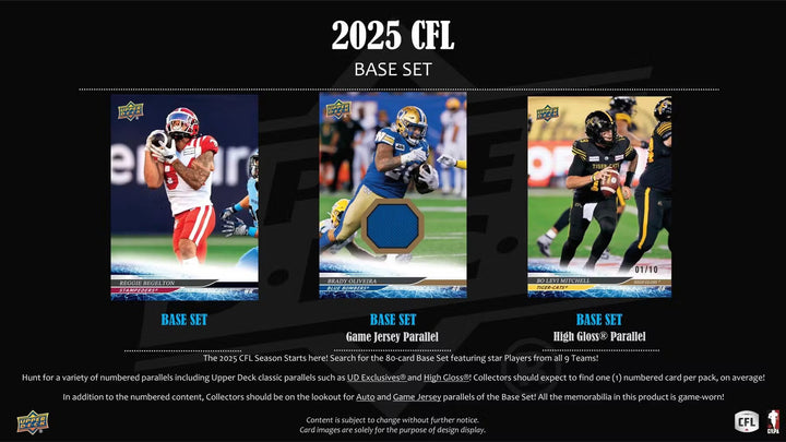 2025 Upper Deck CFL Football Hobby Box