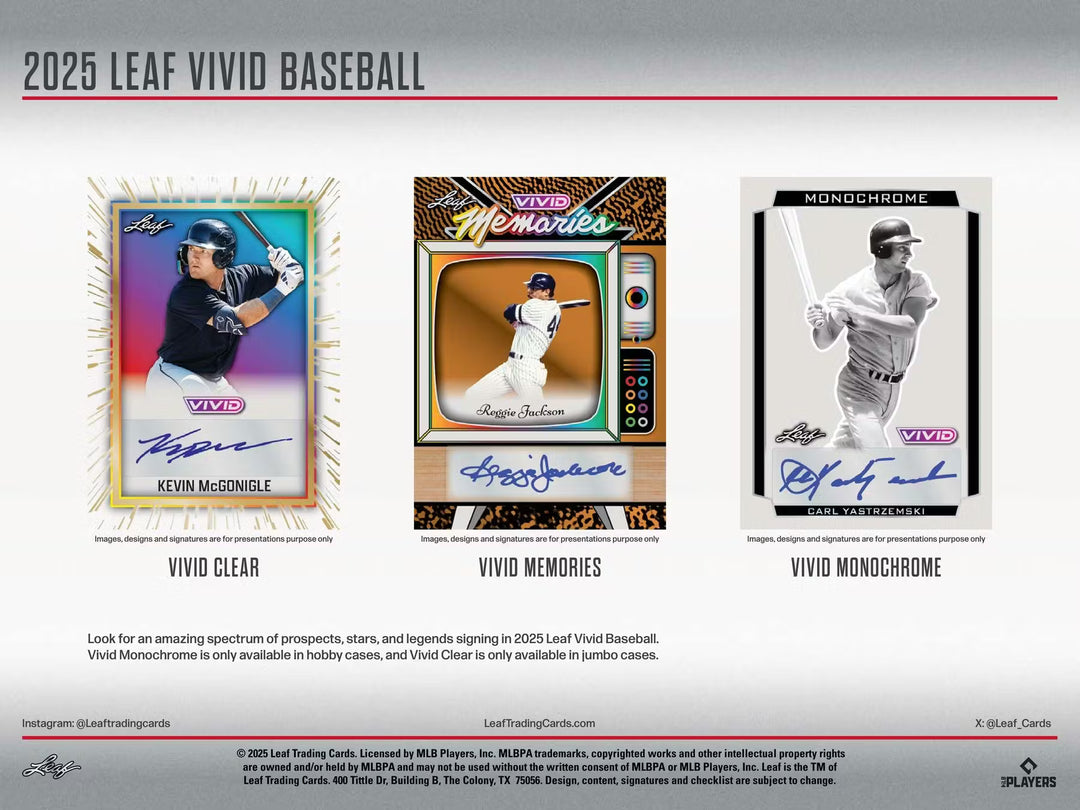 2025 Leaf Vivid Baseball