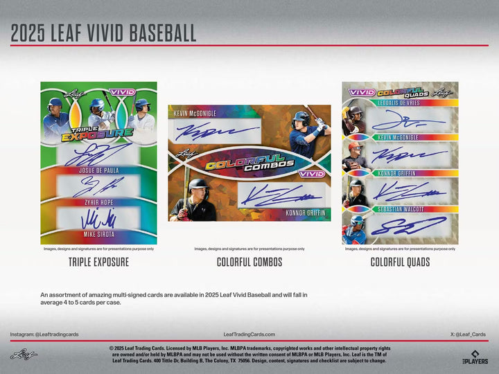 2025 Leaf Vivid Baseball