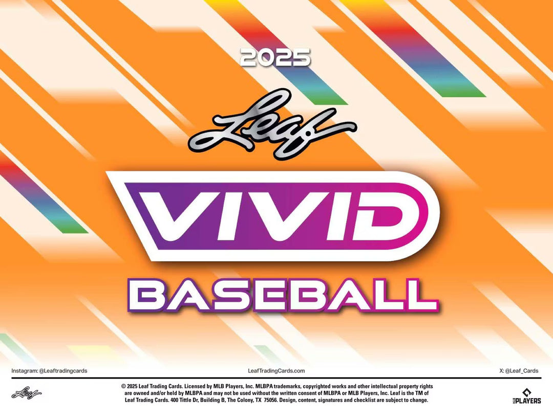 2025 Leaf Vivid Baseball JUMBO