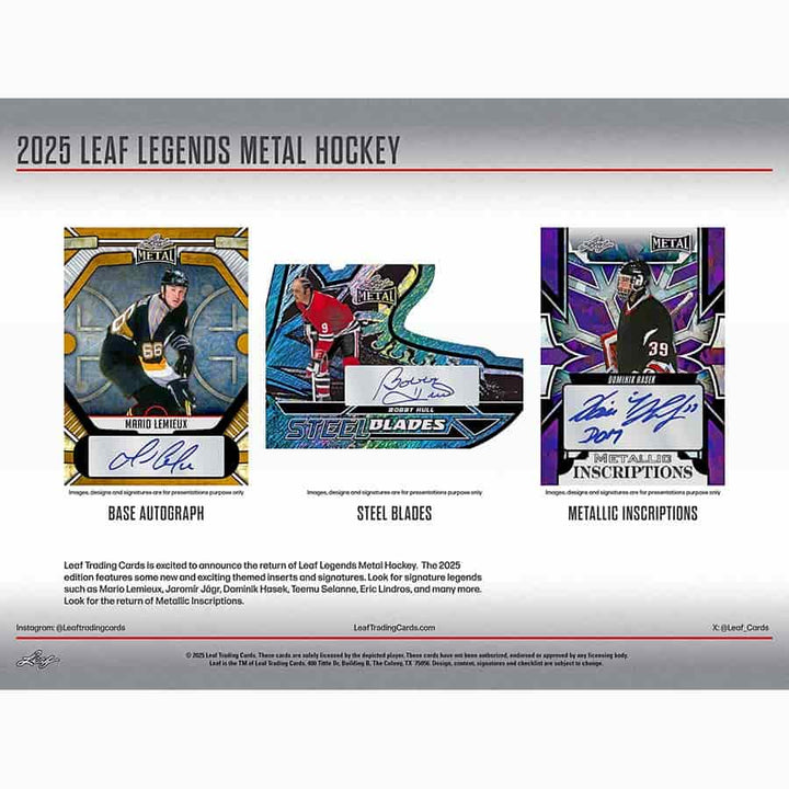 2025 Leaf Metal Legends Hockey
