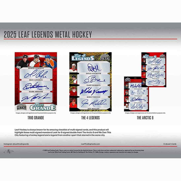 2025 Leaf Metal Legends Hockey