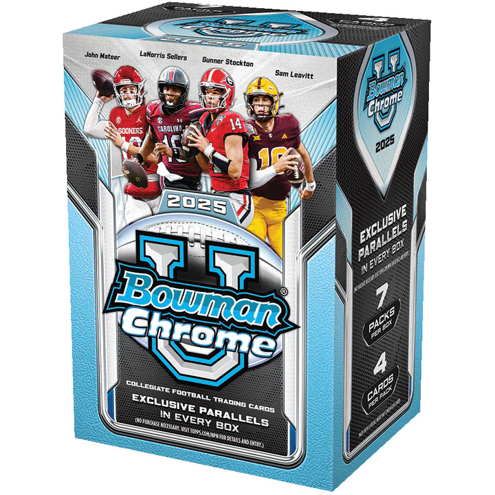 2025 Topps Bowman Chrome University Football Value Box
