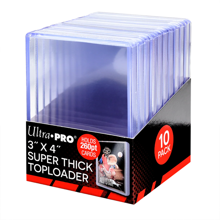 3" x 4" Clear Super Thick 260PT TOPLOADER Sleeves (10ct)