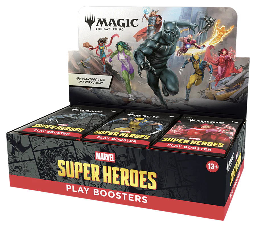 MAGIC THE GATHERING MARVEL SUPER HEROES PLAY BOOSTER Box
