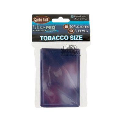 Ultra Pro Tobacco Size Card Toploaders & Sleeves Combo Pack