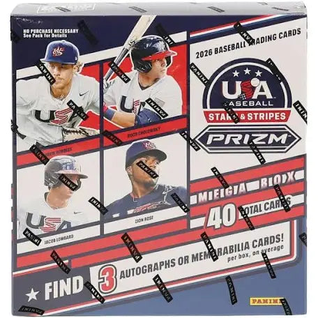 2026 Panini Stars & Stripes Prizm Baseball Mega Box