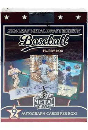 2026 Leaf Metal Draft Baseball Mega Hobby Box