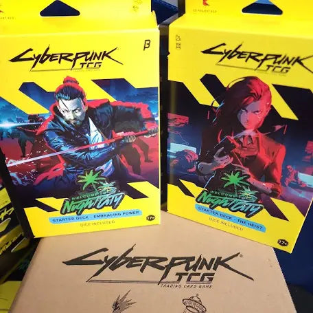 Cyberpunk TCG- BETA Starter Decks: The Heist & Embracing Power Kickstarter SEPT 16/26