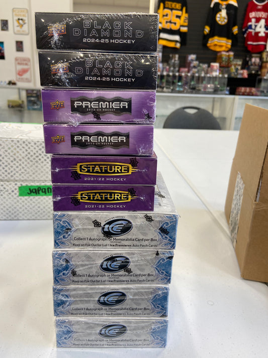 10 Box RTB - 4x24/25 UD ICE | 2x21/22 UD STATURE | 2x23/24 UD PREMIER | 2x24/25 UD BLACK DIAMOND