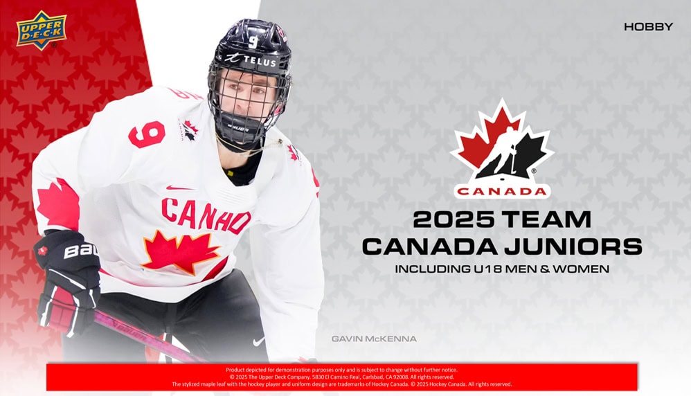 2025 Upper Deck Team Canada Juniors Hobby Box (Call for Pricing)