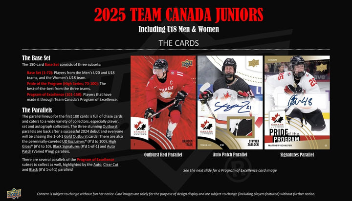 2025 Upper Deck Team Canada Juniors Hobby Box (Call for Pricing)