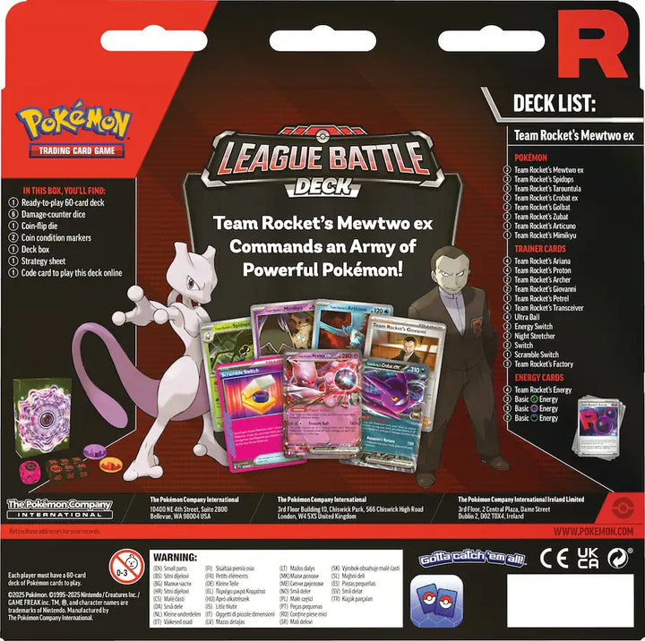 Pokémon Team Rocket’s Mewtwo EX League Deluxe Deck