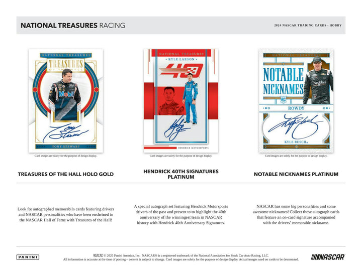 Panini National Treasures - 2024 NASCAR Trading Cards Hobby Box