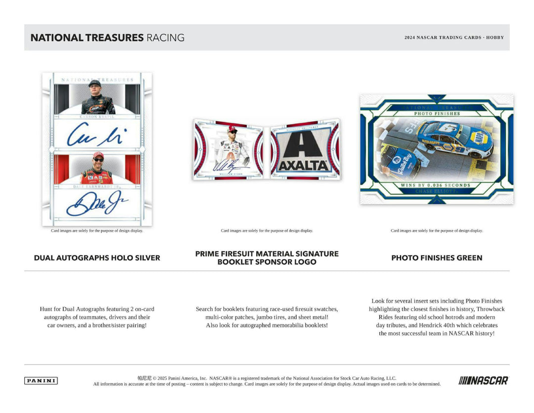 Panini National Treasures - 2024 NASCAR Trading Cards Hobby Box