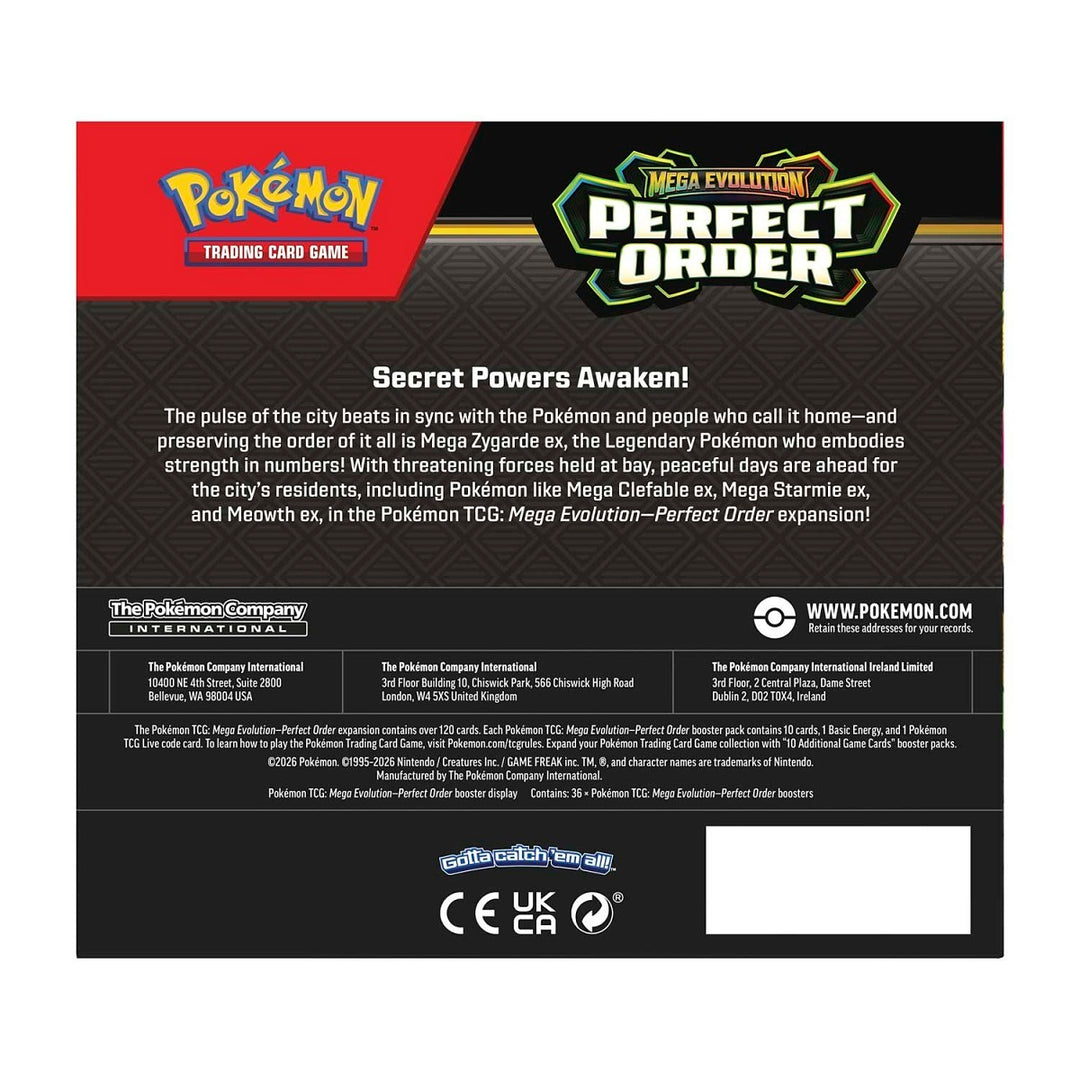 Mega Evolution - (ME03) Perfect Order - Booster Display Box Canada ( Authenticity Guaranteed)