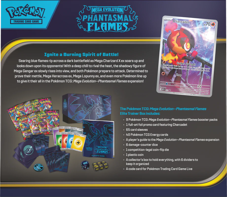 Pokémon - ME02 Mega Evolution Phantasmal Flames Elite Trainer Box