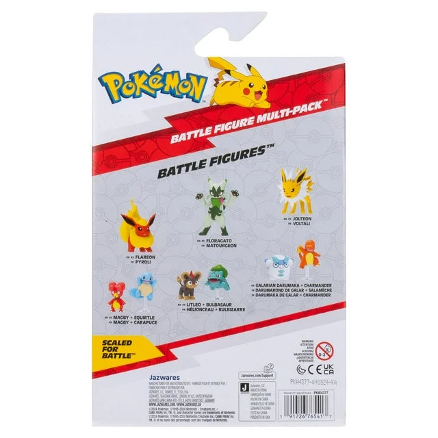 Pokémon Battle Ready Figure Multi-Pack (Rowlet, Roselia, Oddish, Flapple)