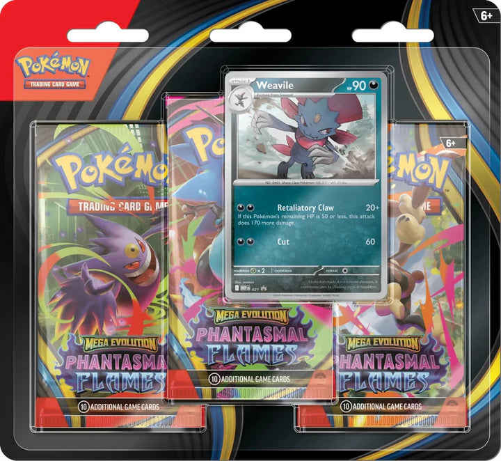 Pokémon ME02 Phantasmal Flames 3 Pack Blister