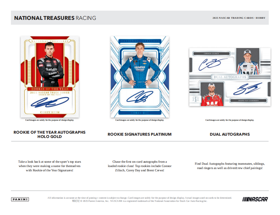 2025 Panini National Treasures NASCAR Racing Hobby Box
