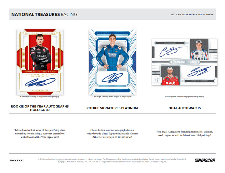 2025 Panini National Treasures NASCAR Racing Hobby Box