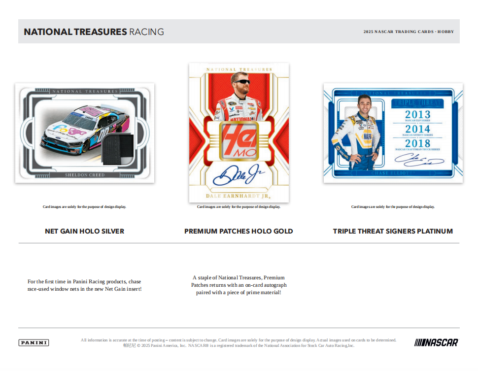 2025 Panini National Treasures NASCAR Racing Hobby Box
