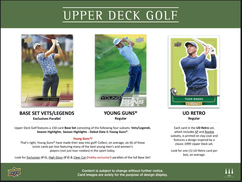 2024 Upper Deck Golf Hobby Box