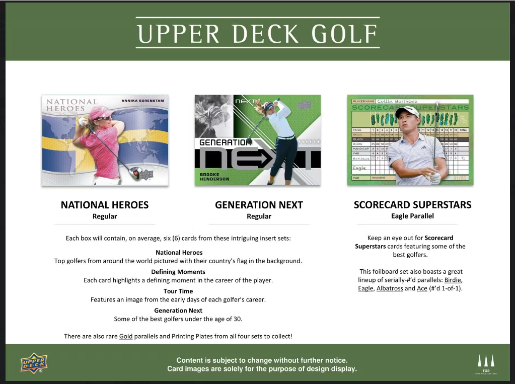 2024 Upper Deck Golf Hobby Box