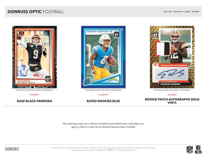 2025 Donruss Optic Football Hobby Box