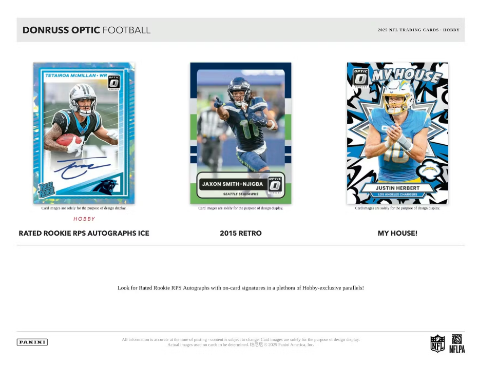 2025 Donruss Optic Football Hobby Box