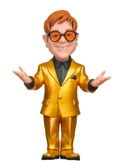MINIX Elton John Gold Suit Model – Collectible Action 12cm Figure Music Icon Range for Fans