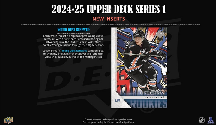 2024-25 Upper Deck Series 1 Hobby Box