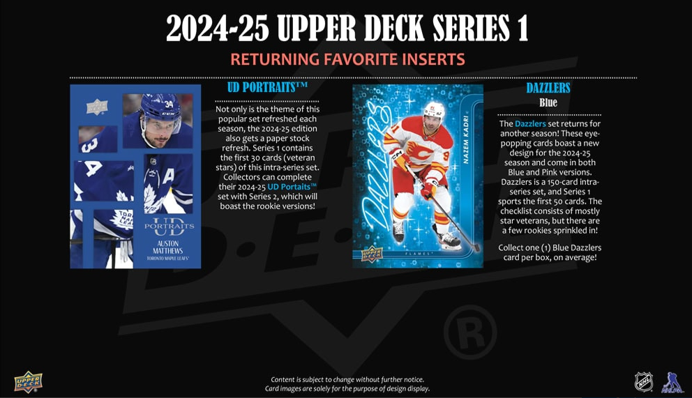 2024-25 Upper Deck Series 1 Hobby Box