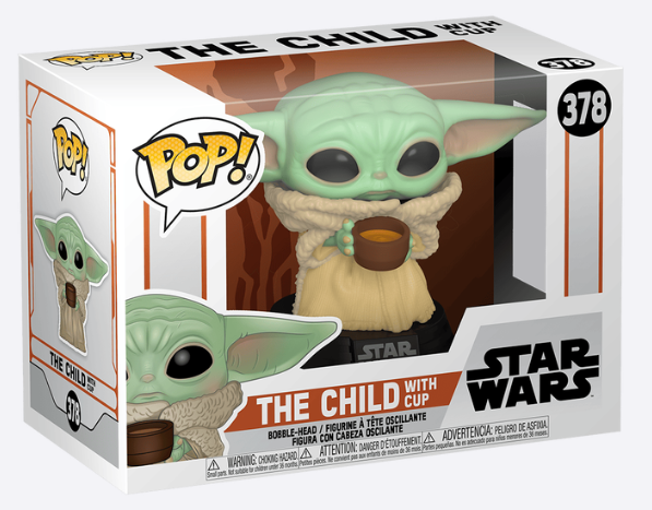 Funko Pop! Star Wars: The Mandalorian - The Child with Cup, Multicolor #318