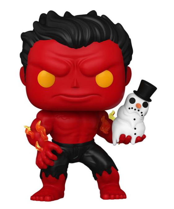 Pop! Marvel: Holiday Red Hulk with Snowman