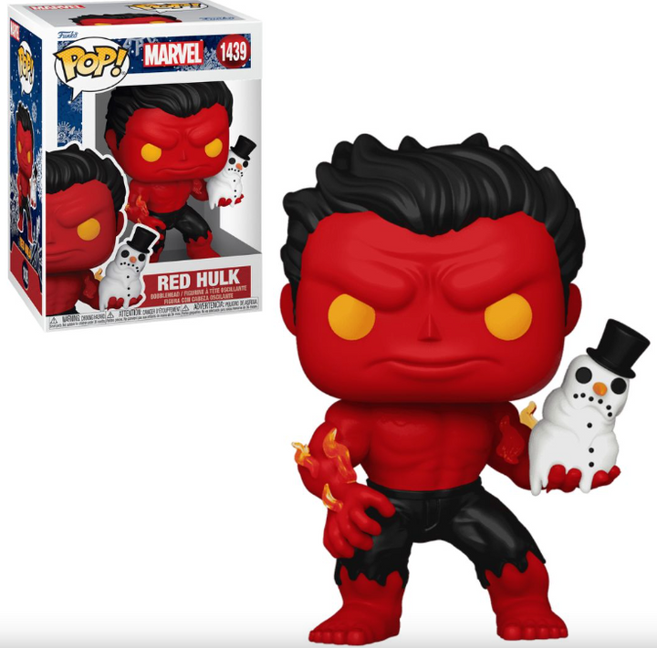 Pop! Marvel: Holiday Red Hulk with Snowman