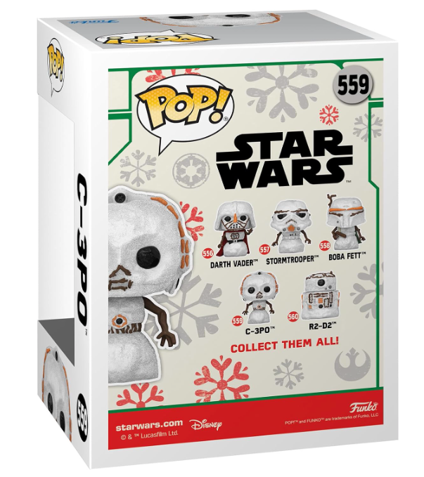 Funko Pop! Star Wars Holiday: C-3PO Snowman 559