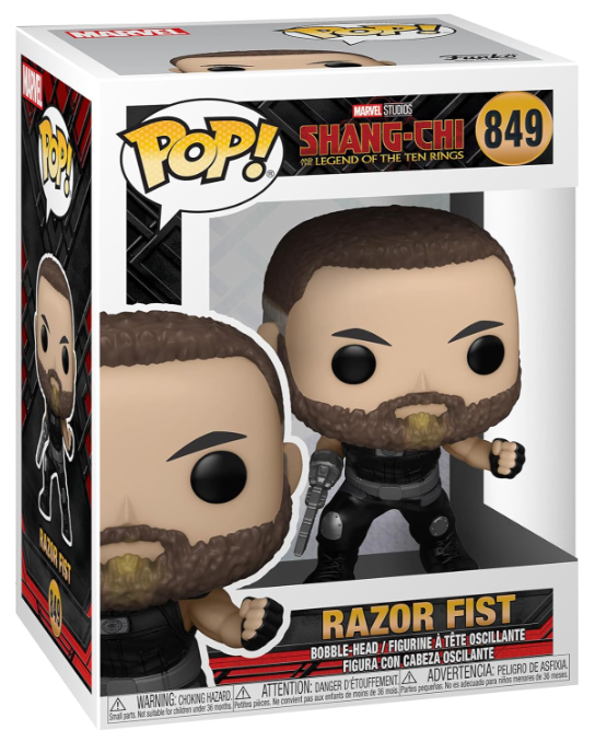 Funko Pop! Marvel: Shang Chi and The Legend of The Ten Rings - Razor Fist, Multicolour